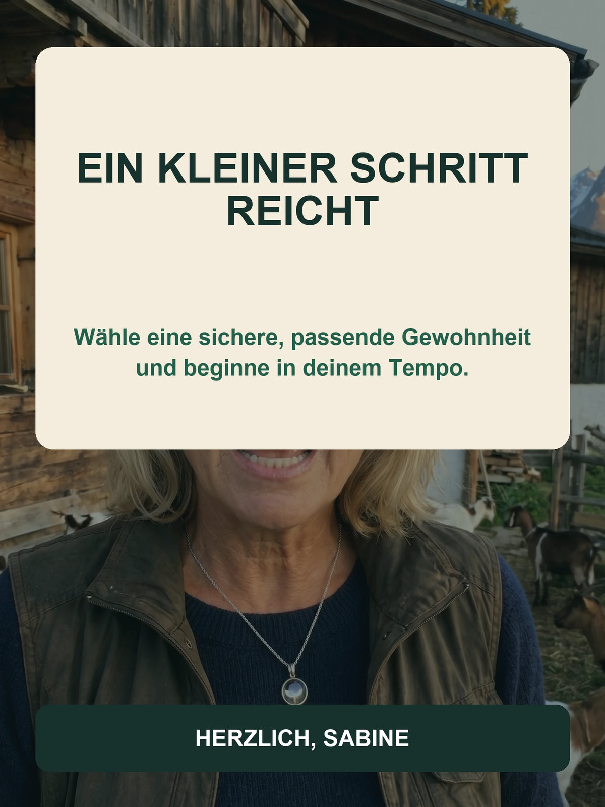 Persönliche Abschlussnachricht von Sabine Hoffmann
